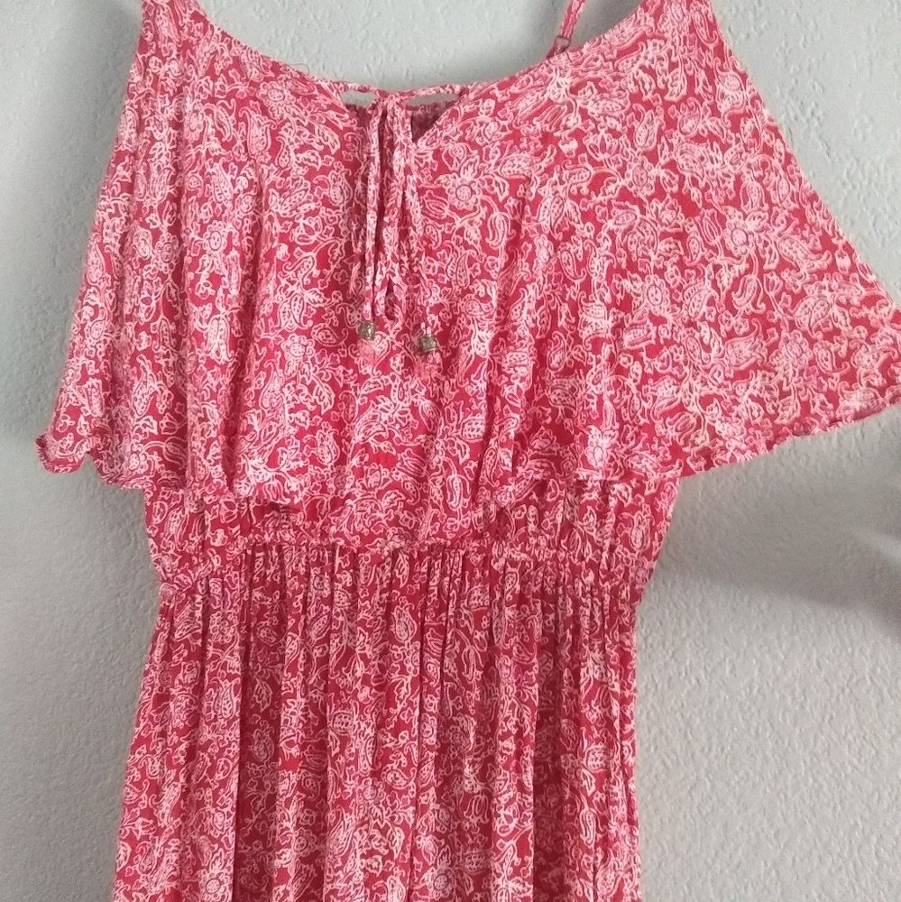 Red Patterned Dress - Picture 4 of 6